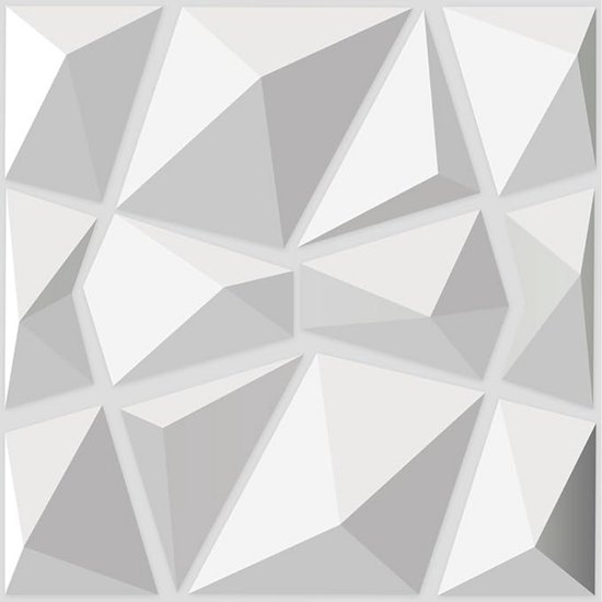 Art3d 20 Pack Decorative 3D Wall Panels, 19 Sq.Feet PVC Interior Wall Décor, 11.8x11.8, White