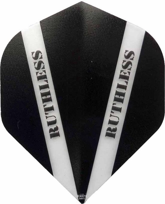 ABC Darts Dart Flights Ruthless Vision V Zwart 10 sets (30 stuks