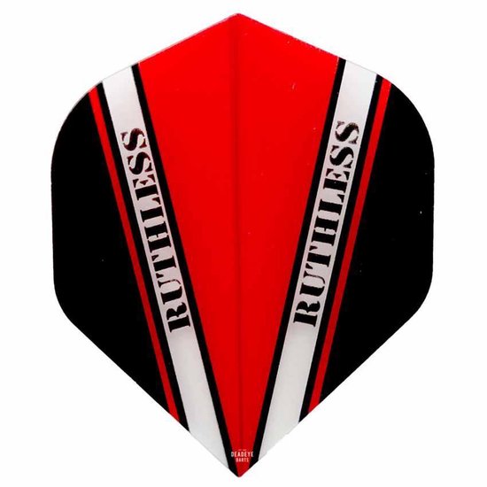 ABC Darts Dart Flights Ruthless Vision V Rood 10 sets (30 stuks