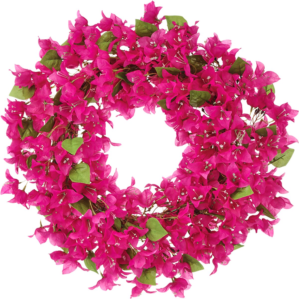 Viv! Home Luxuries Krans Bloemen - Bougainvillea - fuchsia - Ø56cm