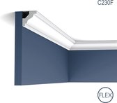 Corniche Moulure Cimaise Orac Decor C230F LUXXUS flexible Décoration de stuc Profil décoratif du plafond 2 m