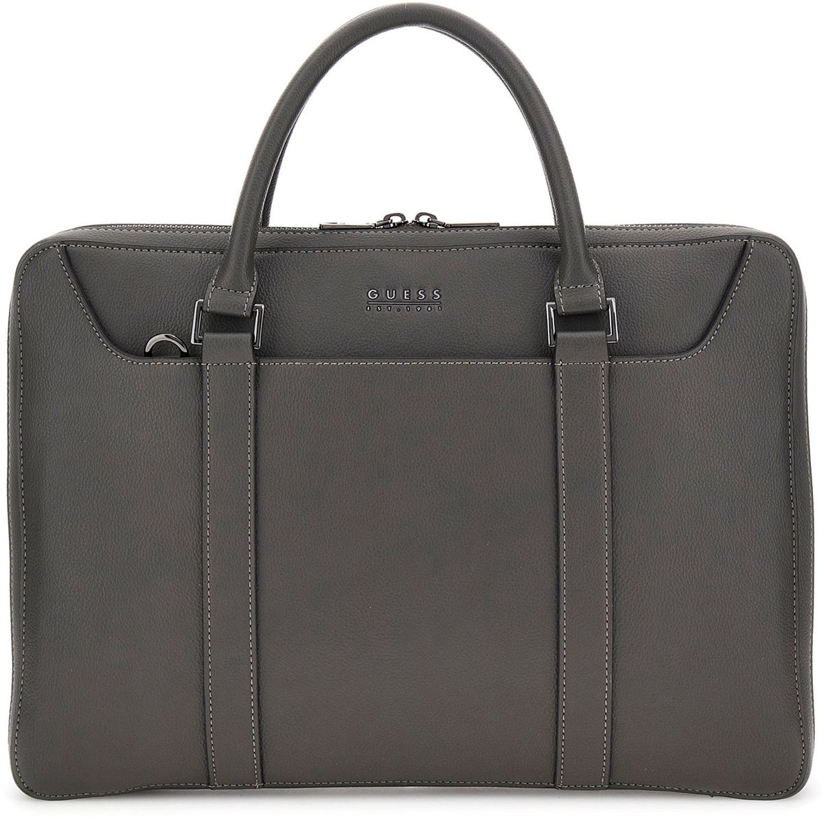 GUESS Business tas Parma Document Case Dark Grey Grijs