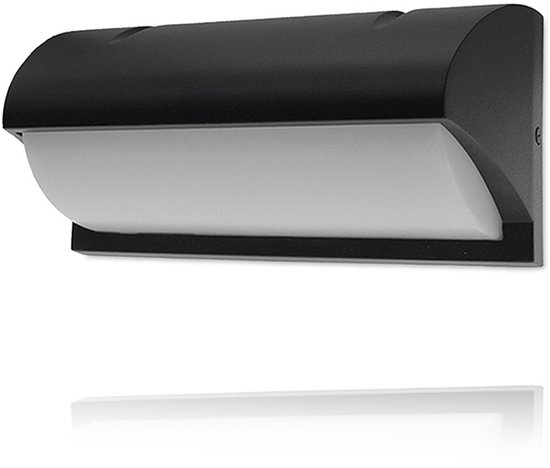 ThatsLed Zwarte LED Bulkhead Lamp IP54 met Natuurlijk Wit Licht 12W 3000K