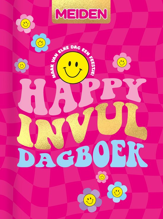 MEIDEN Magazine Happy Invul Dagboek - Dagboek - Journal - Journaling - Schrijven - Notitieboek - Notitieboekje - Schrift - Tijdschrift - Tijdschriften