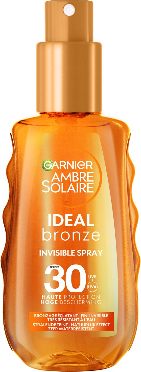 Goedkoopste Ambre Solaire Ideal Bronze invisible spray SPF 30 150 ML