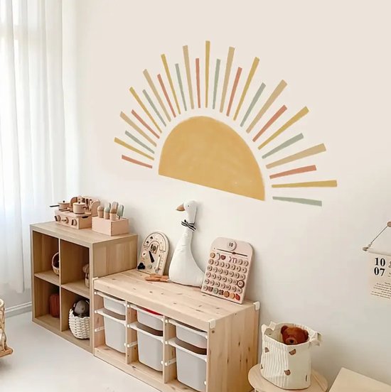 Muursticker voor kinderen wegen bouwen