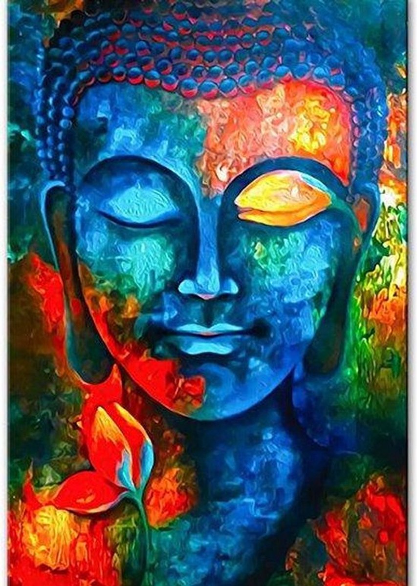 Schilderenopnummers.com® - Schilderen op nummer volwassenen - Boeddha - 50x40 cm