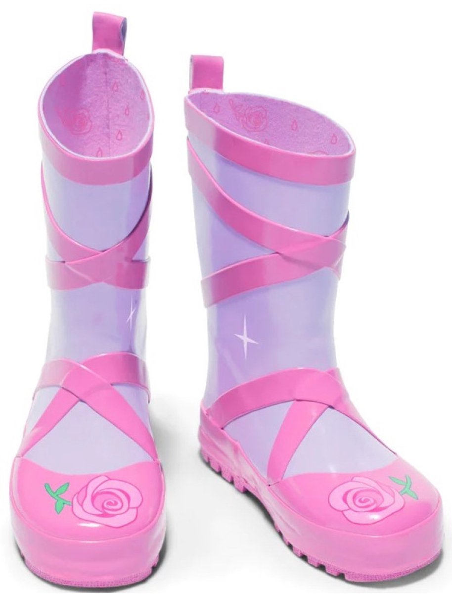 Roze / lila kinderregenlaars Ballet van Kidorable 24
