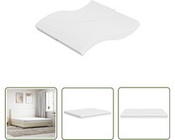 vidaXL Matras 180x200 - Schuimmatras - Schuimmatras middelzacht 180x200 cm - Medium Firm - Topper - Vezelvrij Matras