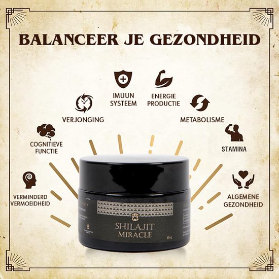Shilajit Résine Himalayenne Bio 100% Pure - Acide Fulvique Et Minéraux Naturels
