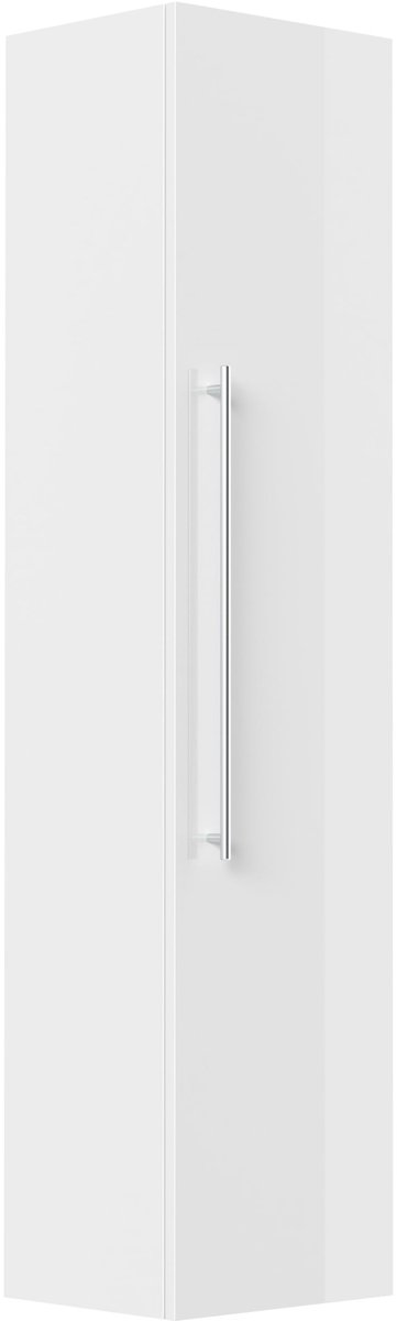 Badkamerkast Genua Hoogglans Wit - Breedte 35 cm - Hoogte 150 cm - Diepte 30 cm