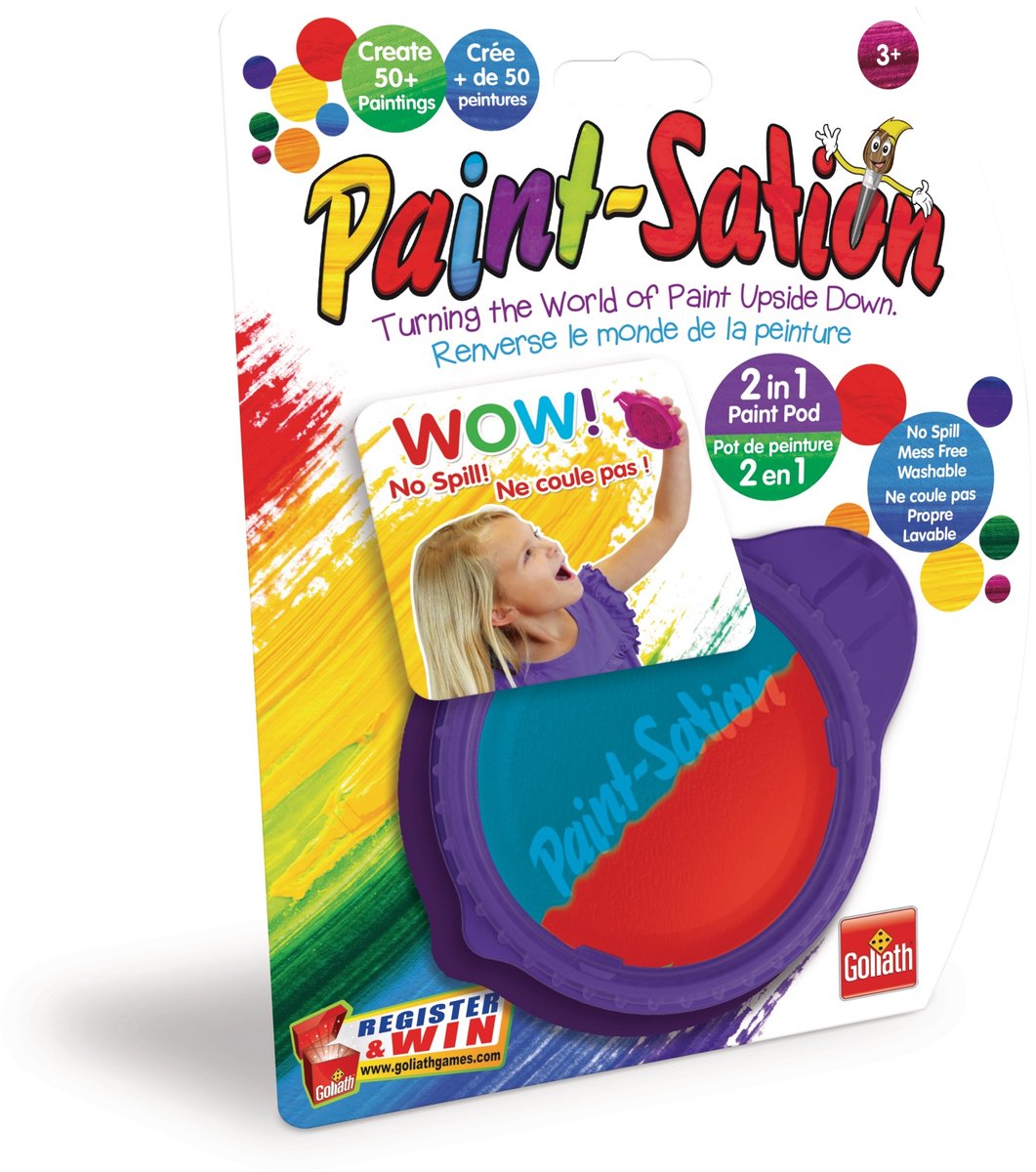 Goliath Paint-Sation 2-in-1 pod paars: verf zonder kliederen thumbnail 4