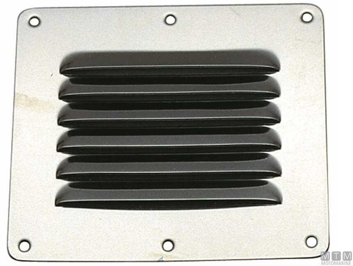 BREG Ventilatierooster RVS - 127 x 115 mm