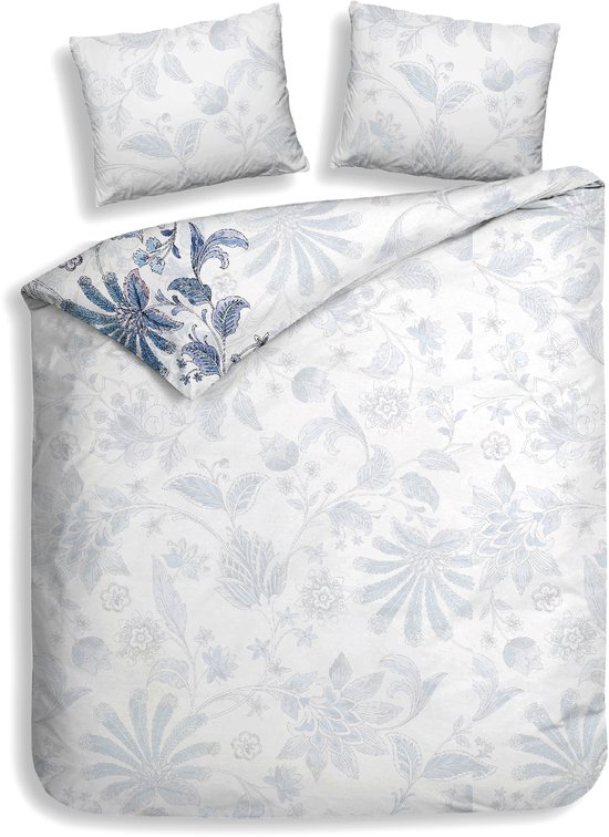 Mistral Home - DEKBEDOVERTREK - Katoen Renforcé - 240 X 220 Cm 2x 65 X 65 Cm Lits Jumeaux Patroon Grijs