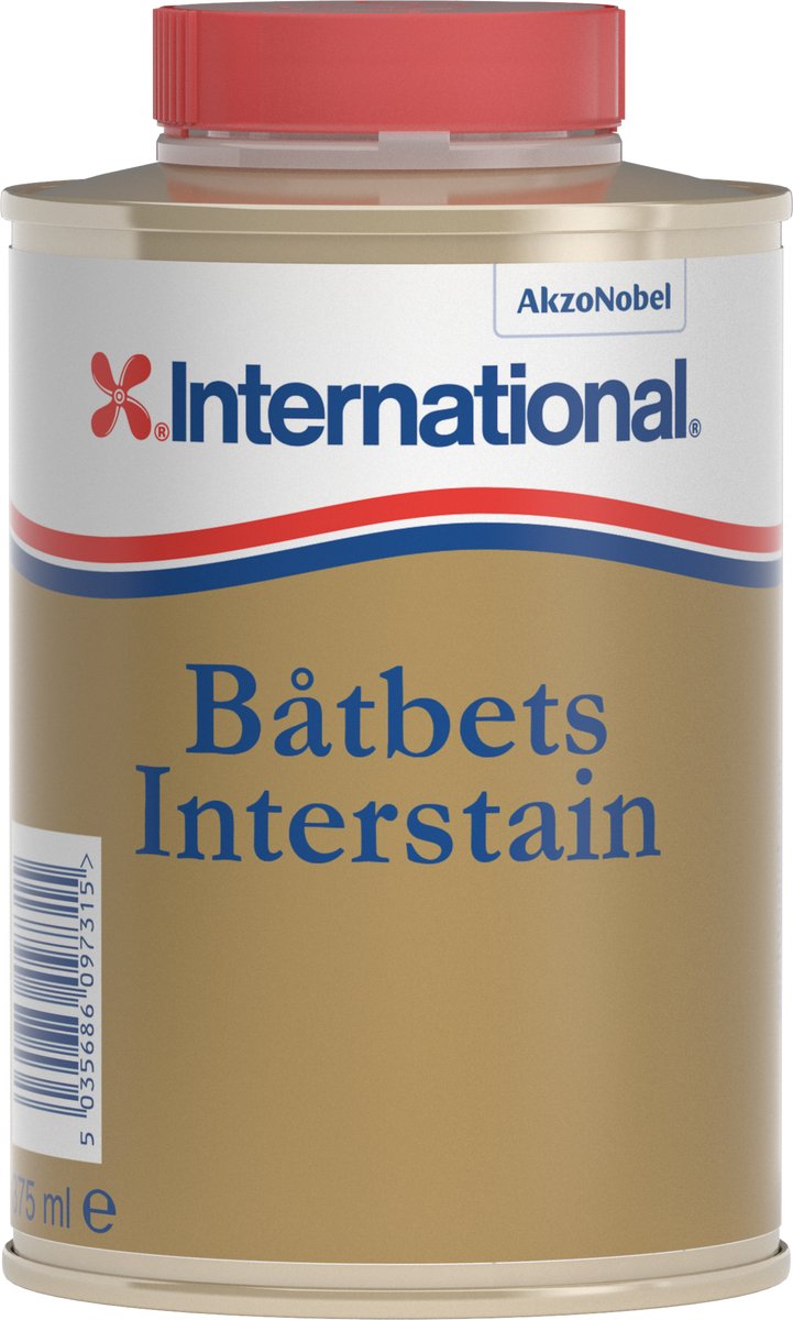 International - Båtbets Interstain - Mahonie Houtbeits - 375ml