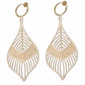 Klem oorbellen - goudkleur- geen gaatje- Charme Bijoux