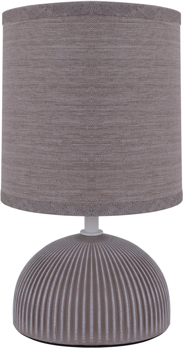 PASMA - Tafellamp - Nachtlamp - Textiel Bruin - E14 Fitting