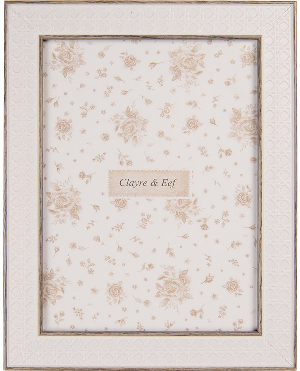 Clayre & Eef Fotolijst 10x15 cm Wit MDF