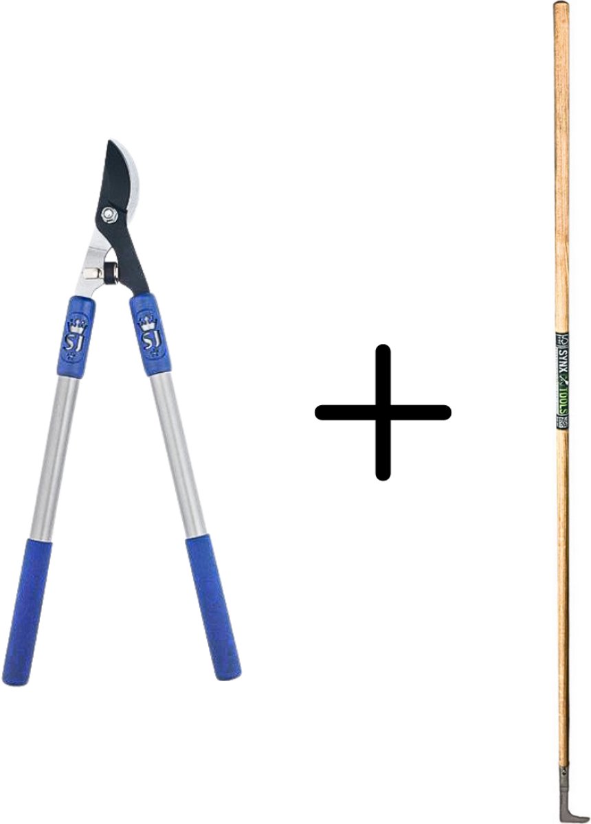 Synx Tools Voegenmes RVS + Spear & Jackson Bypass Takkenschaar - Vlijmscherp - 5 JAAR GARANTIE - Onkruidmes - Voegenkrabber met steel 150cm