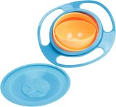 Anti Mors Baby Kom - Eetbakje - Kinderen - Babyvoeding - 360 Graden Roterend - Draaibalans - Spill Proof - Morsbestendig - Blauw