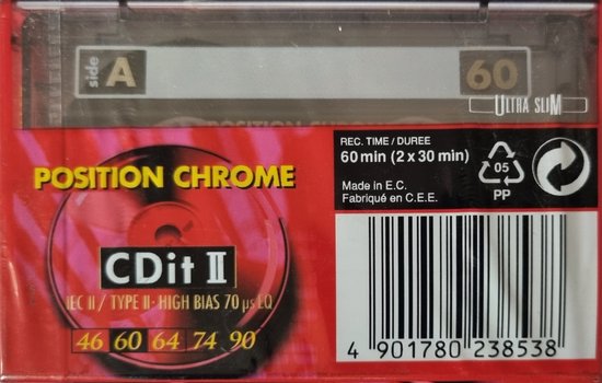SONY CDit II - 60 MIN - AUDIO TAPE (CASSETTE BANDJE) - 60 MIN (2 X 30 ...