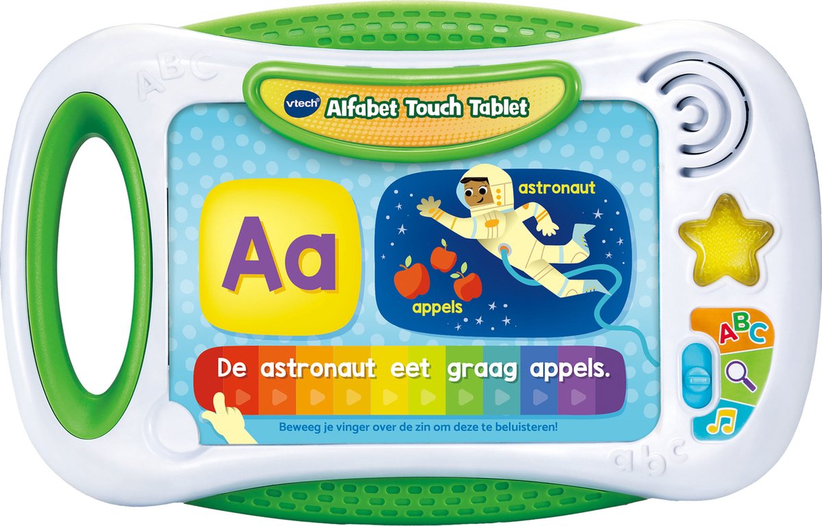 VTech Alfabet Touch Tablet Leercomputer - Kleuter Speelgoed - Interactief en Educatieve Tablet - Vanaf 4 Jaar