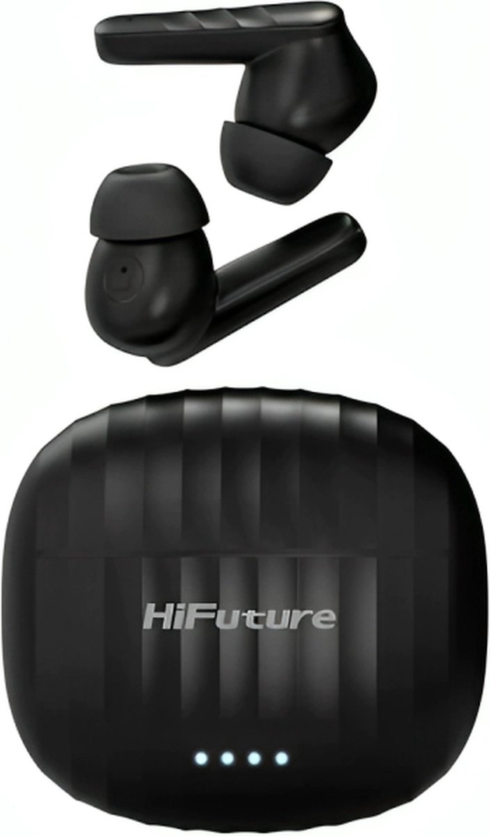 HiFuture sonicbliss : earbuds Bluetooth 5.3 Noise Canceling in ear Headphones, Sports koptelefoon IPX5 waterdicht, 4 microfoons met zacht basgeluid, tot 30 uur afspeeltijd, op grafiet geïnspireerd geluid compatibel met Android, iOS