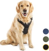 Harnais pour chien - Harnais anti- Trek - Harnais pour chien - Réfléchissant - Zwart - Taille XL