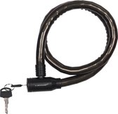 Dunlop kabelslot zwart met plastic coating 80 cm - Fietsslot voor motor/scooter/brommer/fiets