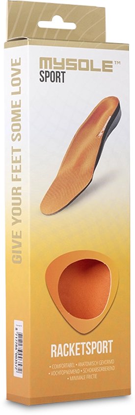 MYSOLE™ Sport Racketsport - Inlegzolen voor tennis, squash en badminton - 1 paar - Maat 42