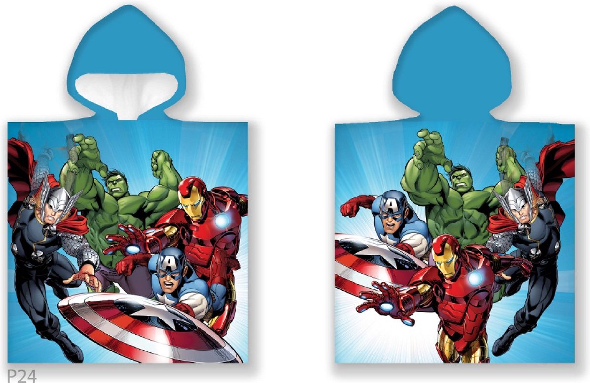Marvel poncho - 55 x 110 cm - Katoen