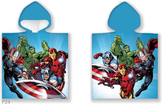 Marvel Avengers poncho 55x110cm Badlaken Katoen