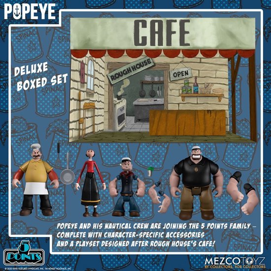 Popeye: 5 Points - Popeye Deluxe Action Figure Box Set