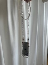 xoxo Wildhearts telefoonkoord - Pearlfection - Lang koord - Geschikt voor iPhone - Geschikt voor Samsung - Universeel - Phone cord - Telefoonketting - Koord voor telefoon - Telefoon hanger parel ketting