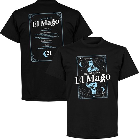 T-shirt David Silva El Mago Honors - Zwart - XS