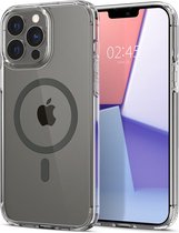 Geschikt voor Spigen Apple iPhone 13 Pro Max Ultra Hybrid Geschikt voor Mag Hoesje Transparant/Grijs