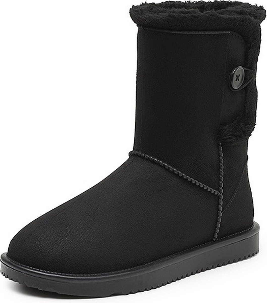 Neva - NV03 gevoerde dameslaars pvc zwart