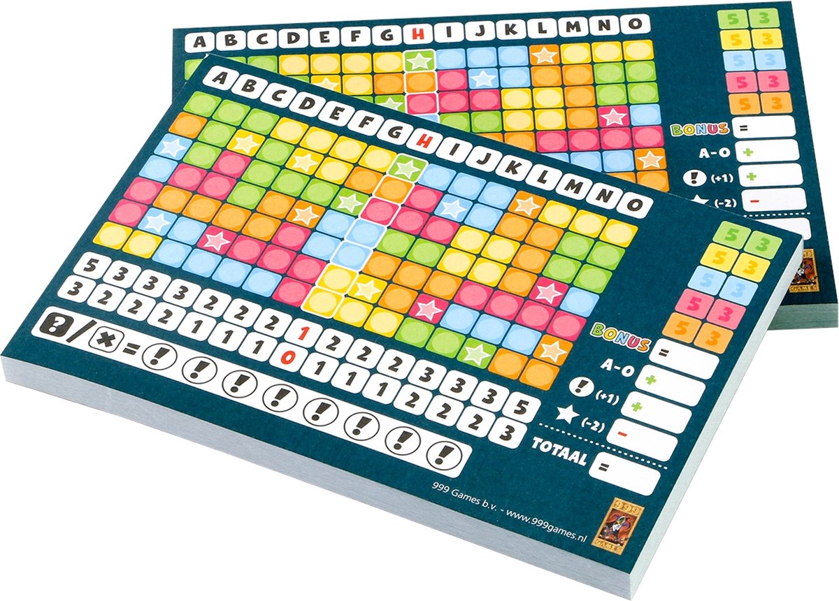 999 Games - Scoreblokken - Keer op Keer - Twee stuks - Level 1 - Dobbelspel — afbeelding 2
