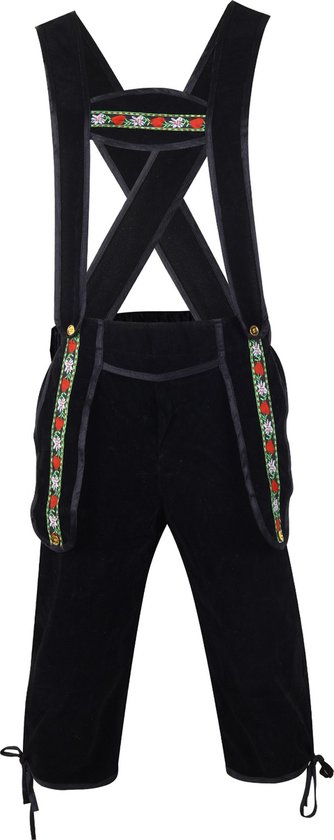 Bel Party Wears / Oktoberfest - Lederhosen - Zwart - 100 % Polyester - Maat 50