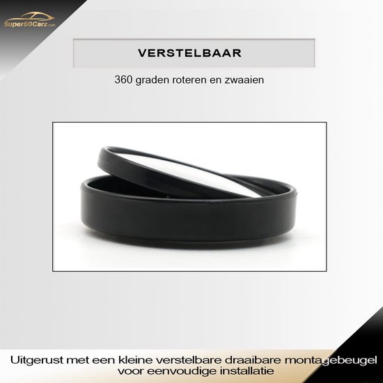 Super50Carz Miroir d'angle mort de voiture - Miroir d'angle mort - Accessoires automobiles - Miroirs automatiques