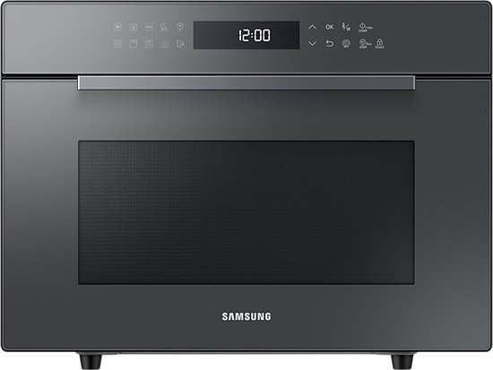 Samsung combimagnetron MC35R8058CC zwart met Airfry, PowerGrill Duo, keramische binnenwand, touchscreen