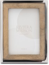 Riviera Maison Cadre photo, Rectangle, cadre photo - Cadre photo structure Wood RM 15x10 - Argent - Bois