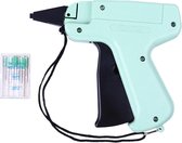 DW4Trading Textile Gun Starter Set - Pistolet à étiquettes Vêtements - Pince de fixation - 1000 épingles textiles - 5 Aiguilles de rechange