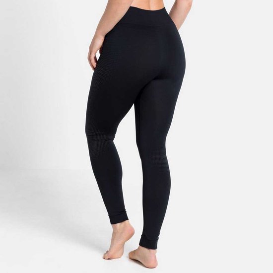 Odlo Women's BL Bottom Long Natural Performance PW 15 Dark Grey Melange Pale Mauve Odlo - View #8