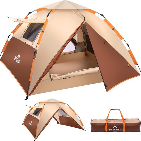 Campingtent Pop-Up-Ruime 4 Persoons-Familie Koepeltent-tenten-