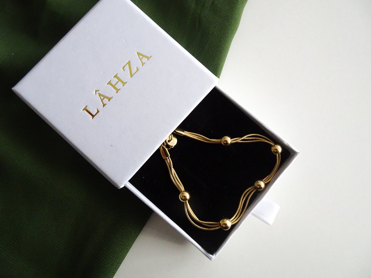 Lâhza Jewelry - Armband met bolletjes - Stainless steel