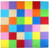 LifeGoods Speelmat XL - Multicolor - Speelkleed - 36-delig Puzzel - 180x180 cm