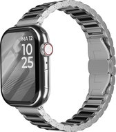 Strap-it Premium titanium band - geschikt voor Apple Watch Series 1/2/3/4/5/6/7/8/SE/Ultra - afmetingen 42mm / 44mm / 45mm / 49mm (zilver)