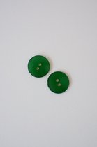 Knopen 10 stuks - groen 19mm - groene knoop met twee gaatjes