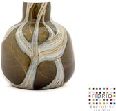 Vase Design Turin - Fidrio TUNDRA - vase à fleurs en verre soufflé à la bouche - hauteur 20 cm